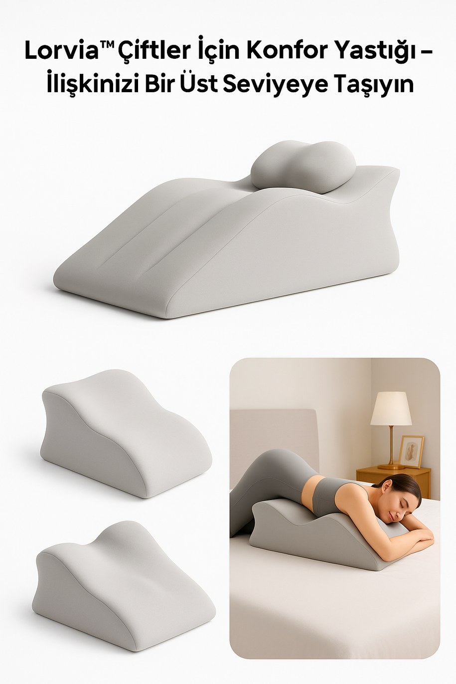 Lorvia™ Çiftler İçin Konfor Yastığı – İlişkinizi Bir Üst Seviyeye Taşıyın